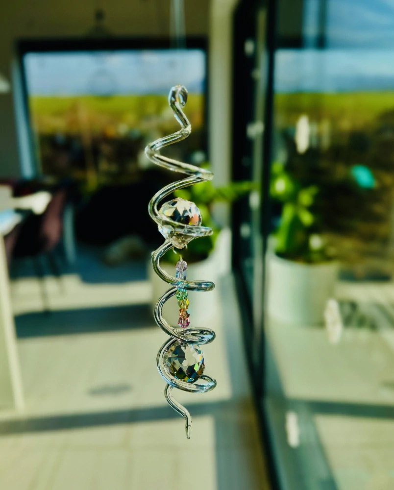Feng shui spirála s čaker korálky