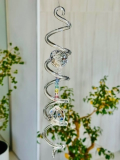 Feng shui spirála s čaker korálky