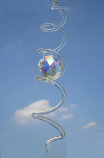 Spirála s duhovou kuličkou 21cm/2cm